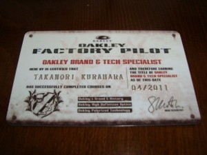 これからもOAKLEYなら・・・