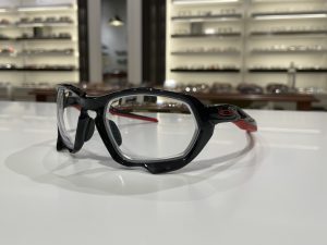 度付き製作事例　OAKLEY PLASMA×純正レンズ(CLEAR)